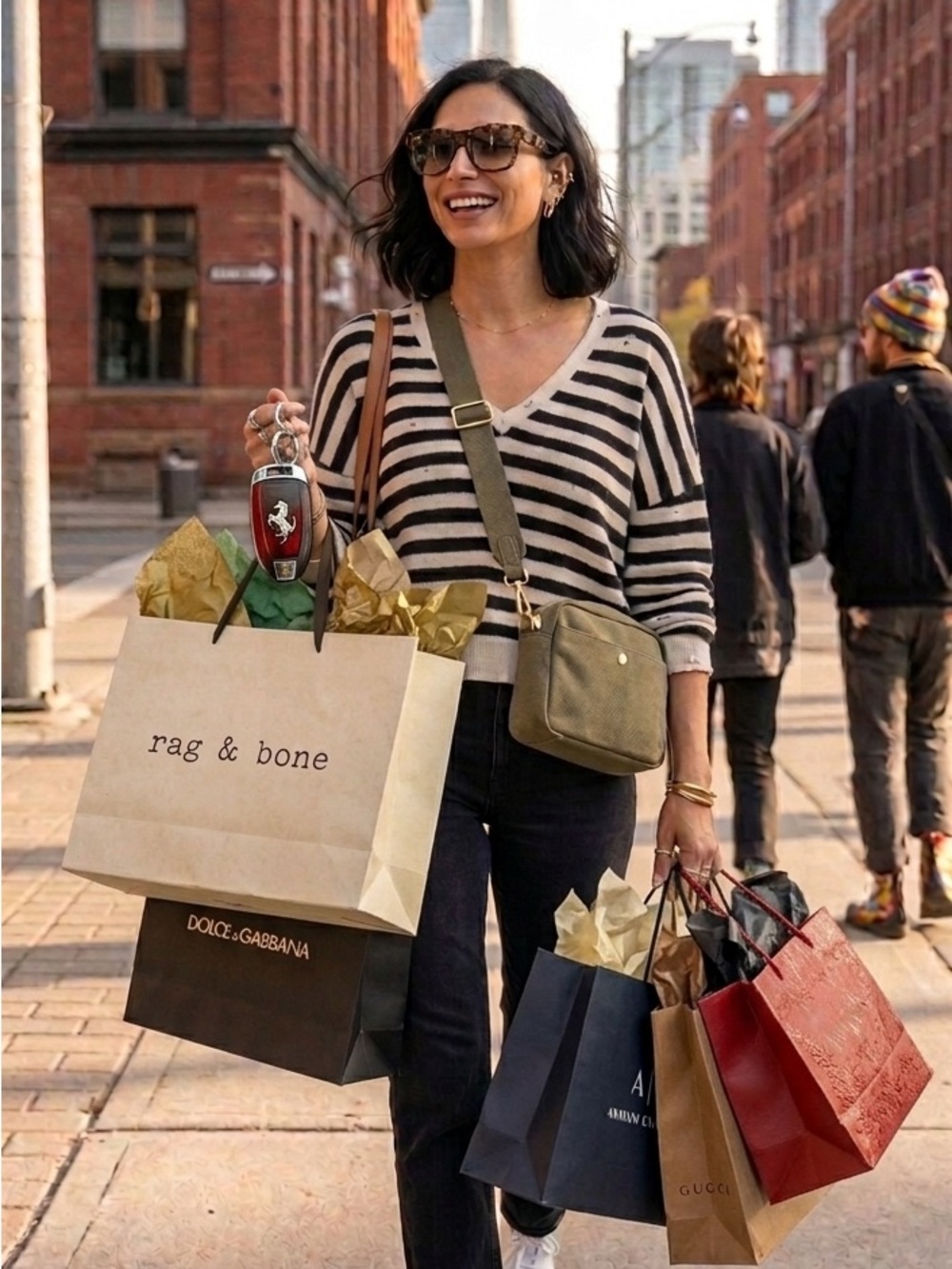 Rag & Bone Sweater Distressed Striped V-Neck #Grunge #AltCore #SleepyBubby
